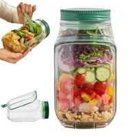 Portable Plastic Salad Pod All-In-One Container