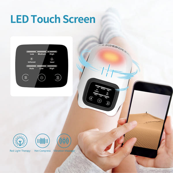 Electric Knee Massager with Heat & Vibration