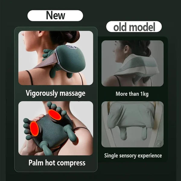 Wireless Electric Kneading Massager with Heat