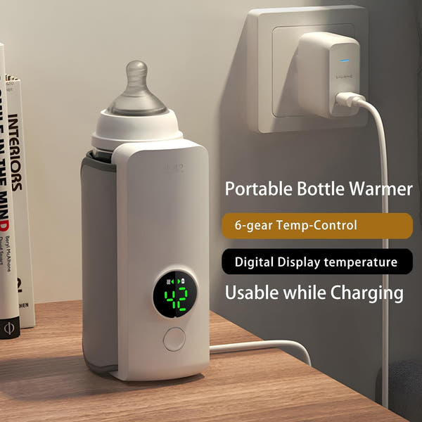 Portable Wireless Rechargeable Baby Bottle Warmer