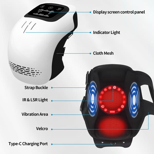 Electric Knee Massager with Heat & Vibration