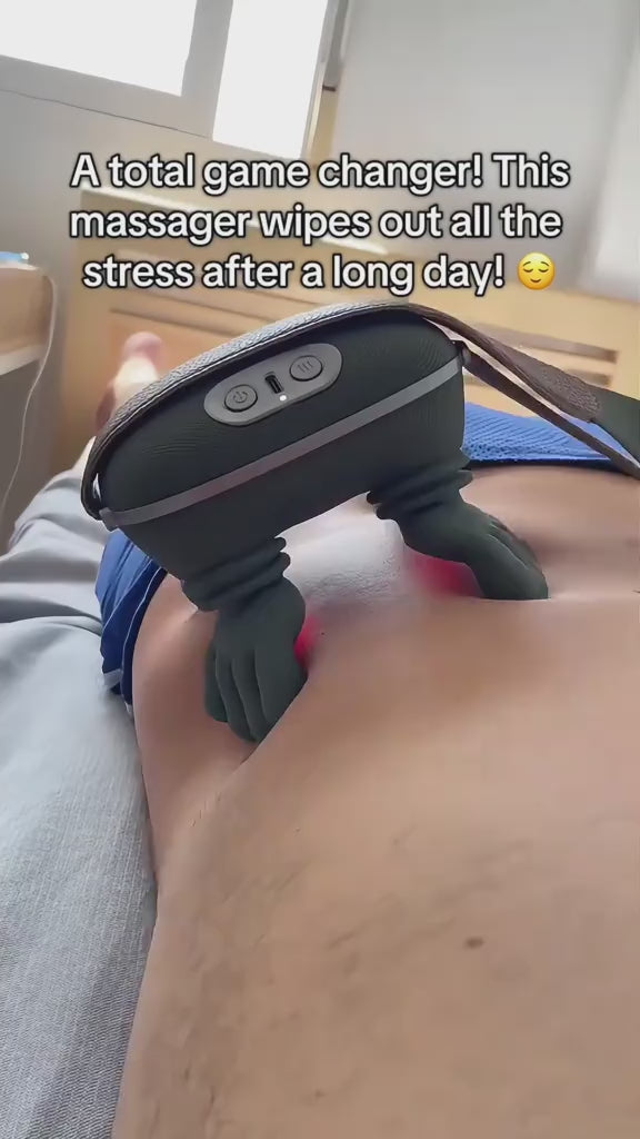 Wireless Electric Kneading Massager with Heat video