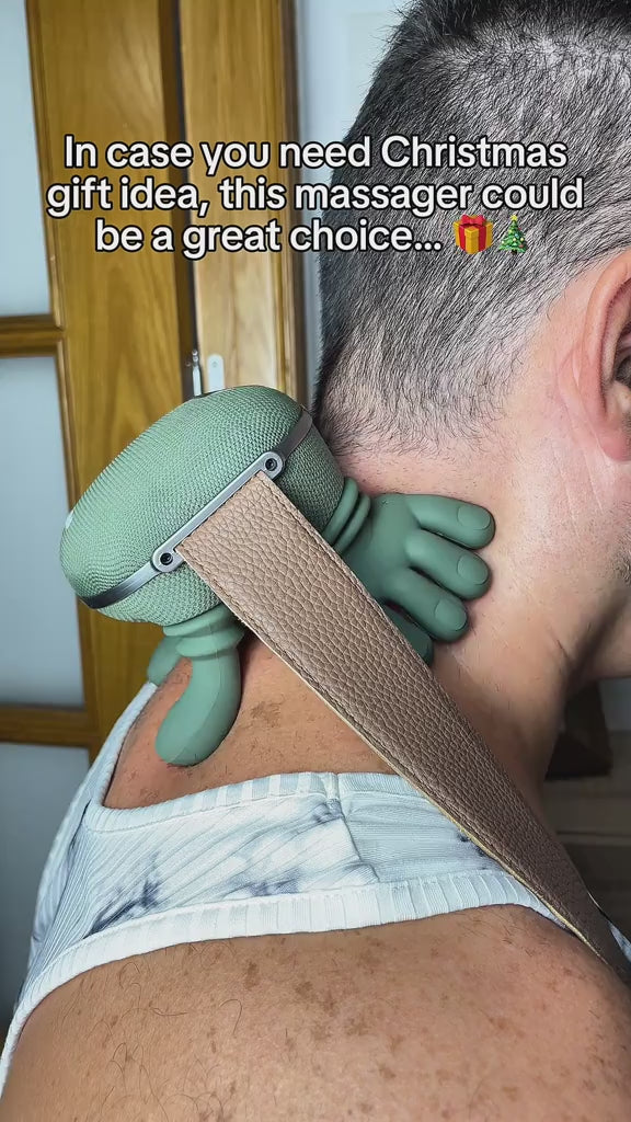 Wireless Electric Kneading Massager with Heat video
